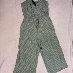 As U Wish Sage Green Jumpsuit